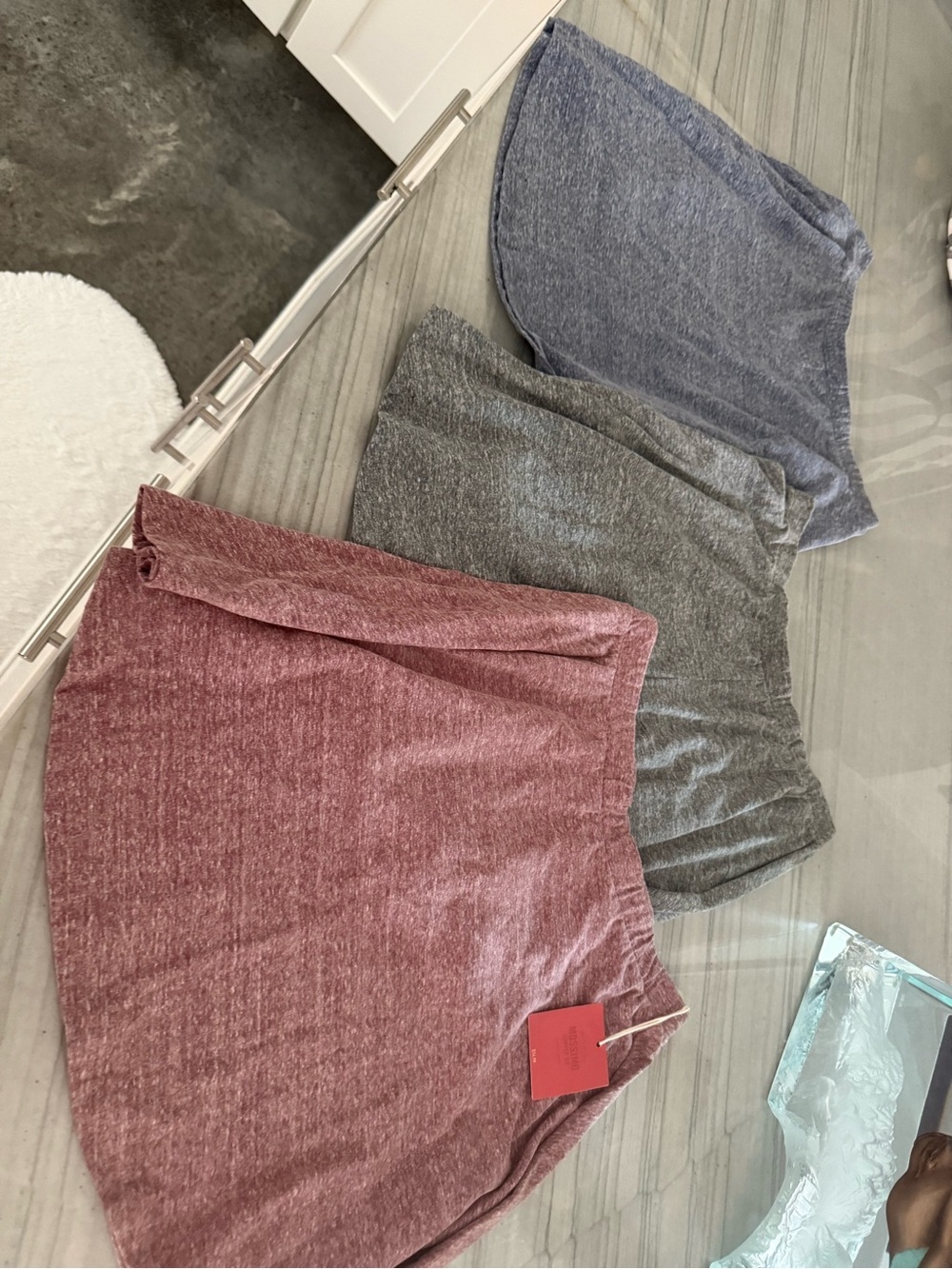 Mossimo Supply Co. Heathered Mini Skirts - Red, Gray, Blue